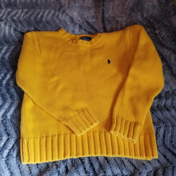 Ralph Lauren Polo yellow cotton sweater size 6 - Picture 3 of 6